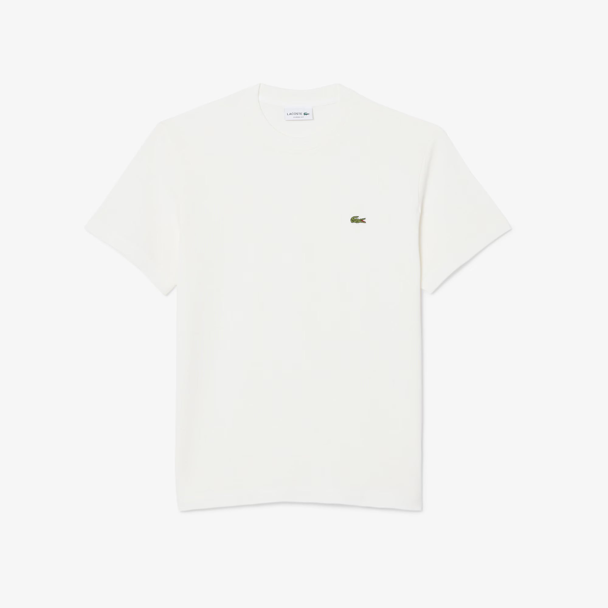 T-shirt in piqué pesante di cotone e lino LACOSTE TH0629