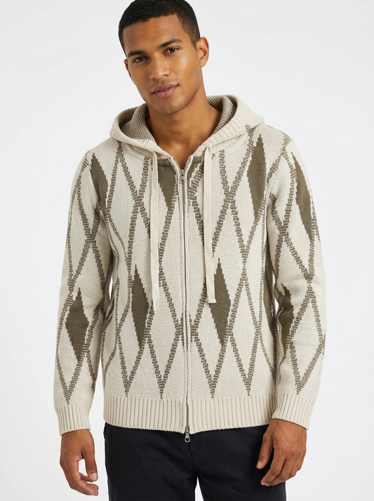 CARDIGAN CON ZIP BRIAN RUSH BRW607