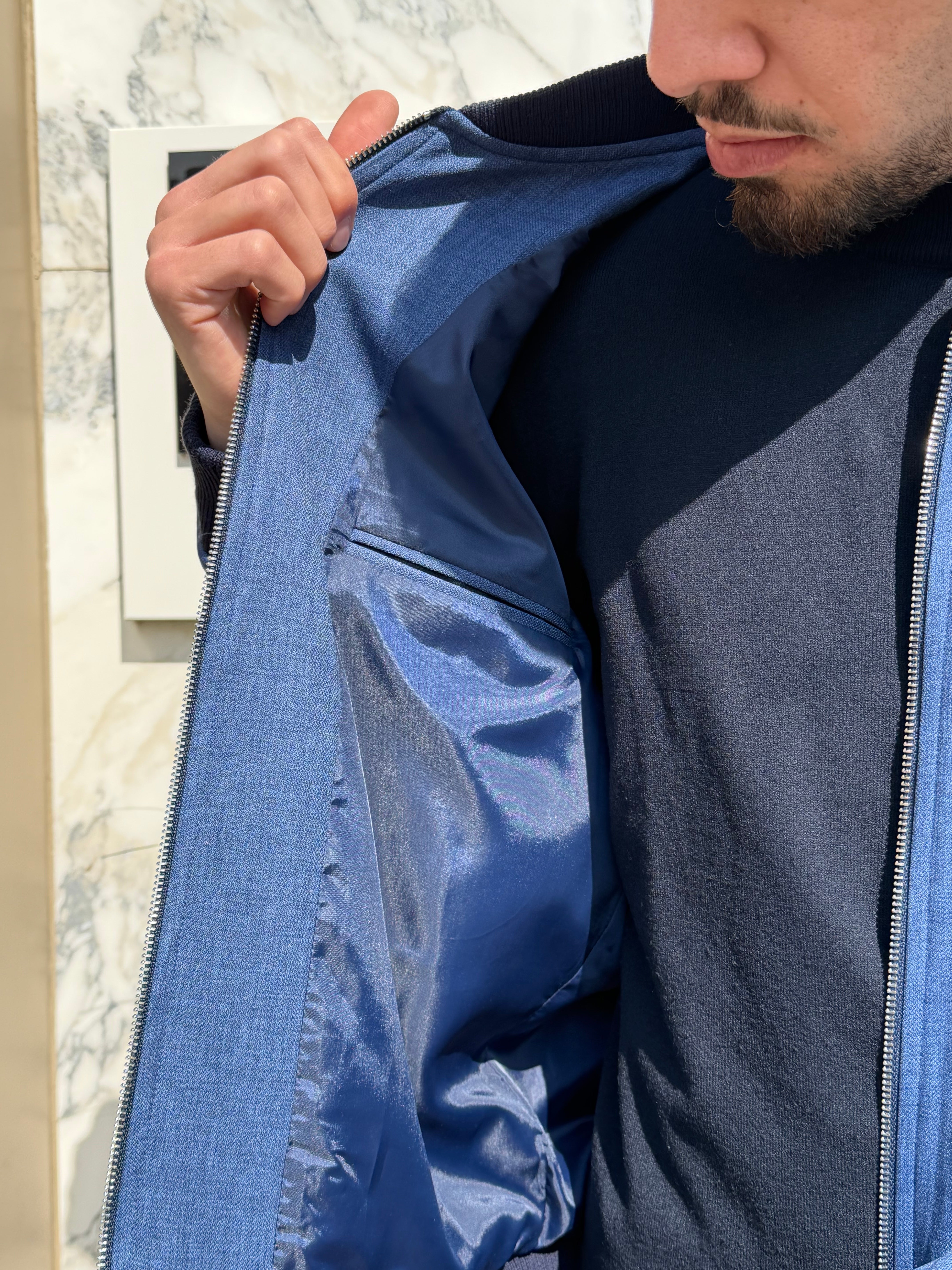 BOMBER IN TESSUTO TELAMIRA