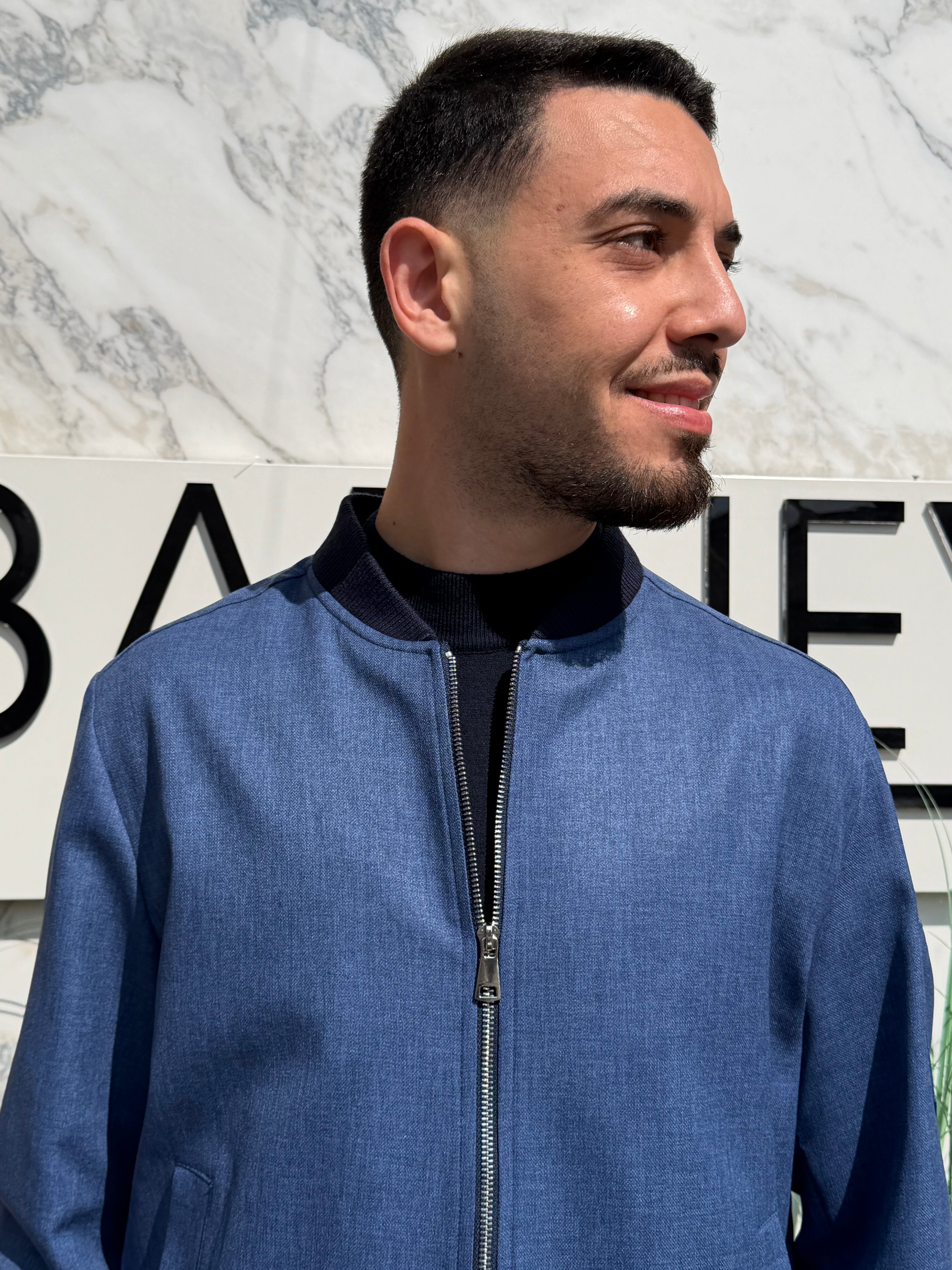 BOMBER IN TESSUTO TELAMIRA