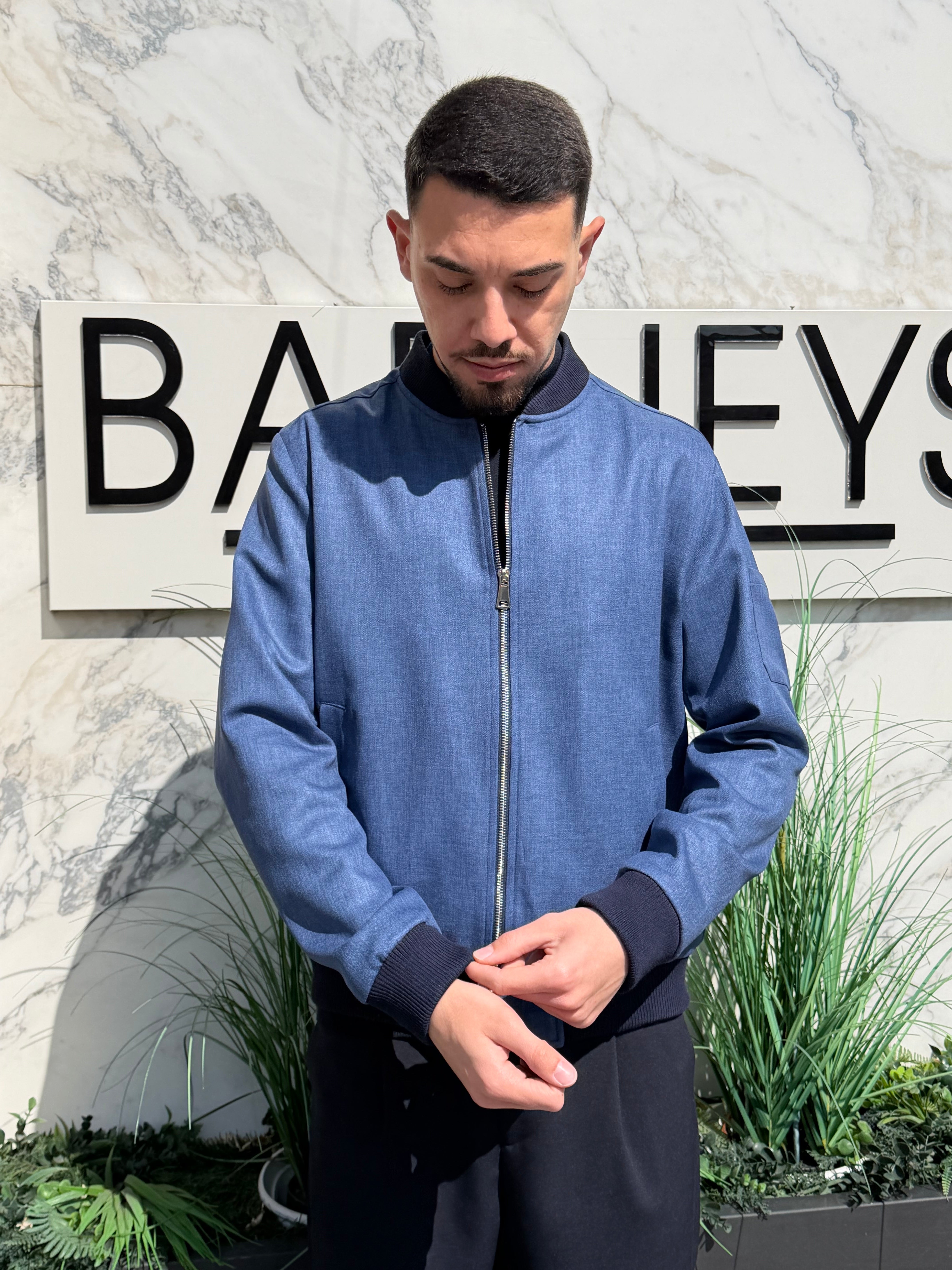 BOMBER IN TESSUTO TELAMIRA