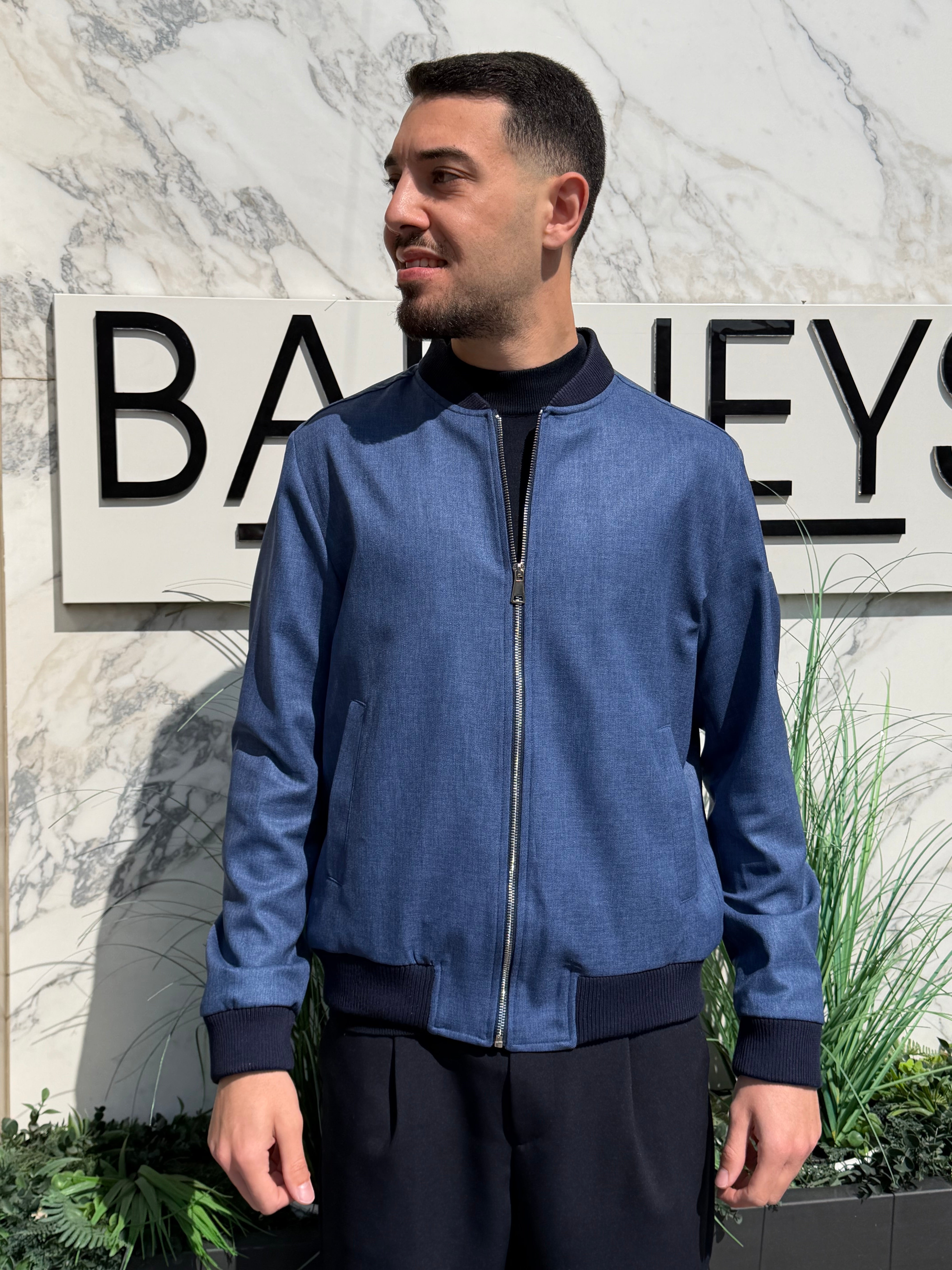 BOMBER IN TESSUTO TELAMIRA